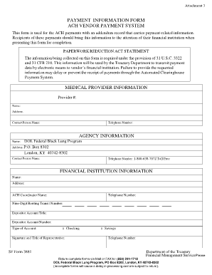 Ach Information Form