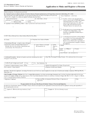 What is the Purpose of the Form Omb No 1140 0011 10312013