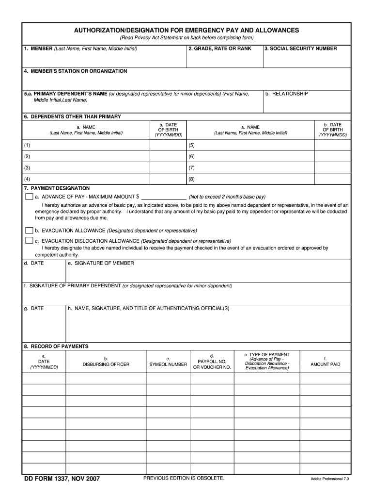  Form 1337 2007-2024