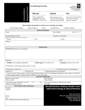 Ohsu Medical Records  Form