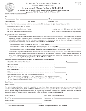 Alabama Vehicle Gift Affidavit  Form