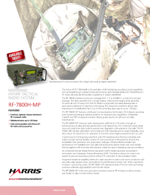 Harris Rf 5800h Mp Manual PDF  Form