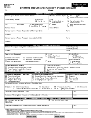 Montana Icpc Form 1001