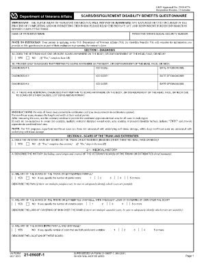 Disability Benefits Questionnaire  Form