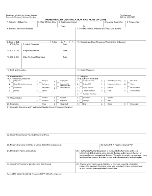 Form Approved Omb No 0938 0357