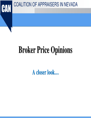Freddie Mac Broker Price Opinion Form