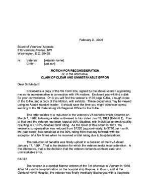 Motion for Reconsideration Sample  Form