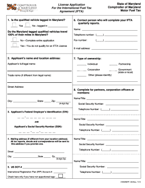 Md Ifta Application  Form
