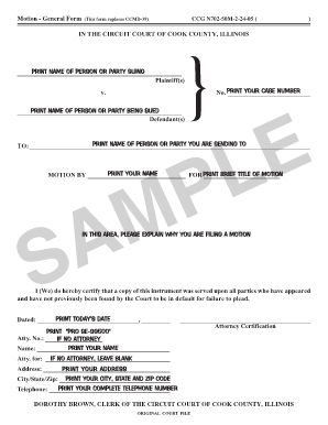 Ccg N702  Form