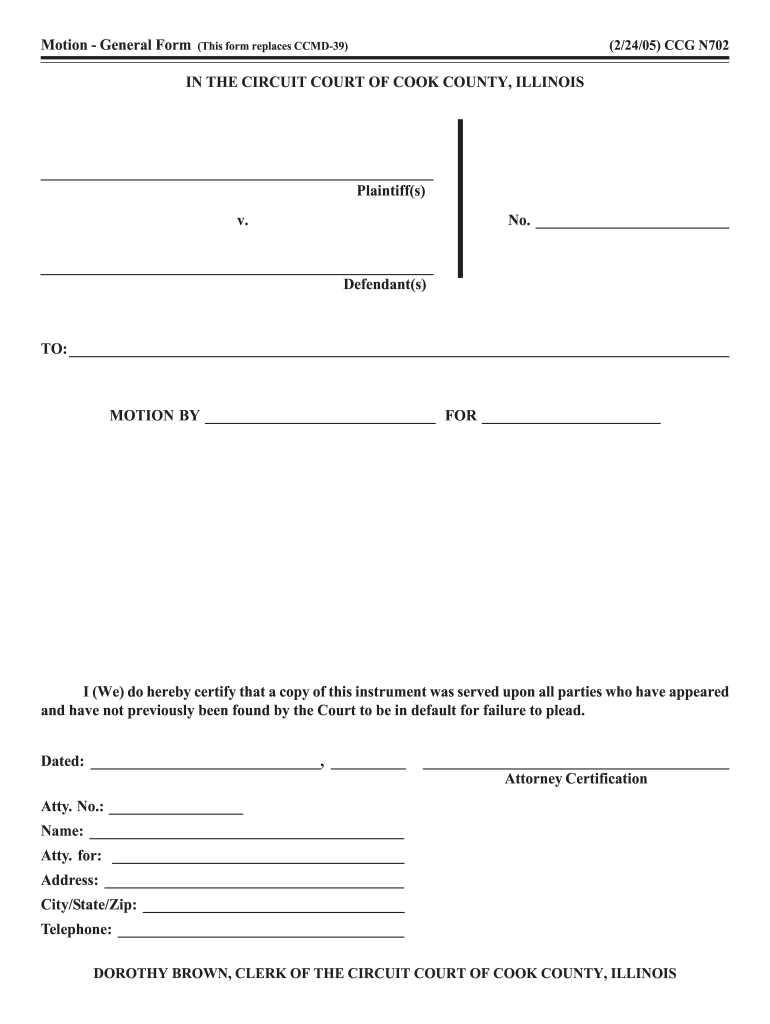 Ccg N702 Form