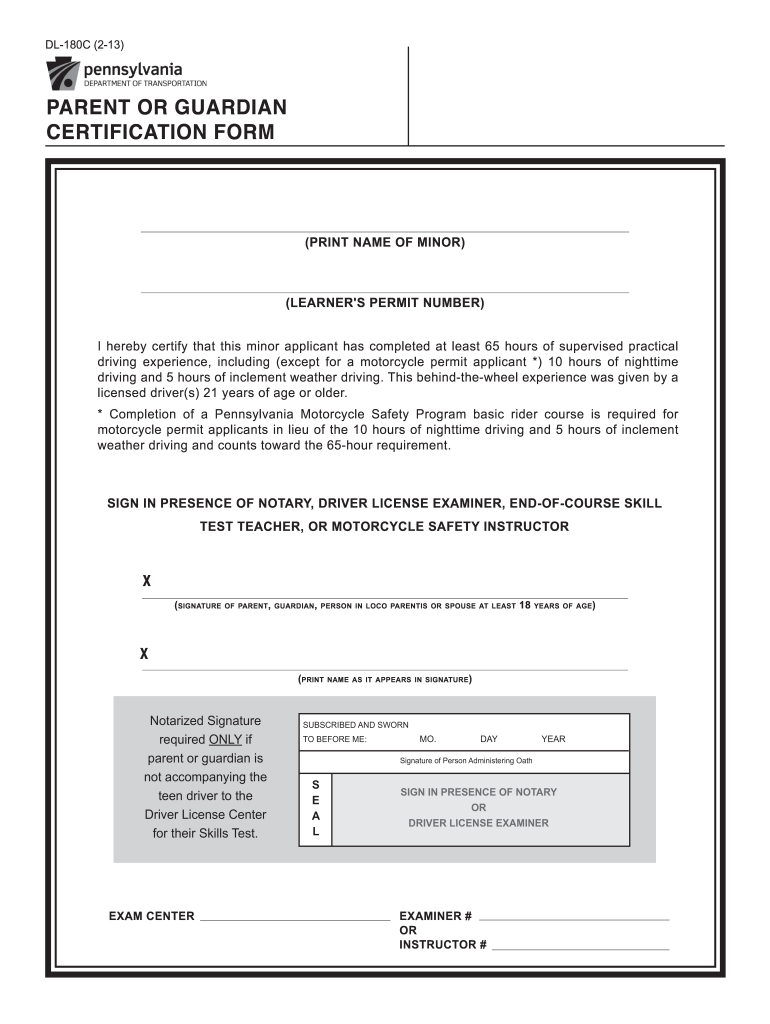 Dl 180c  Form