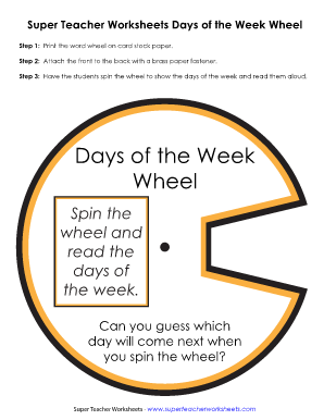 Spin the Week  Form