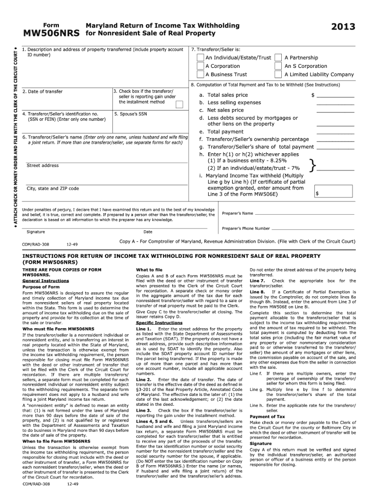 Md Return Tax Property Form Fill Out and Sign Printable PDF Template