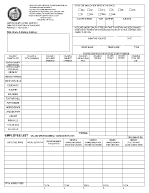 Kenton County Annual Occupational Fee Return  Form