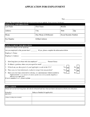 P99 Blank Application for Employment the Thrifty Peanut  Form