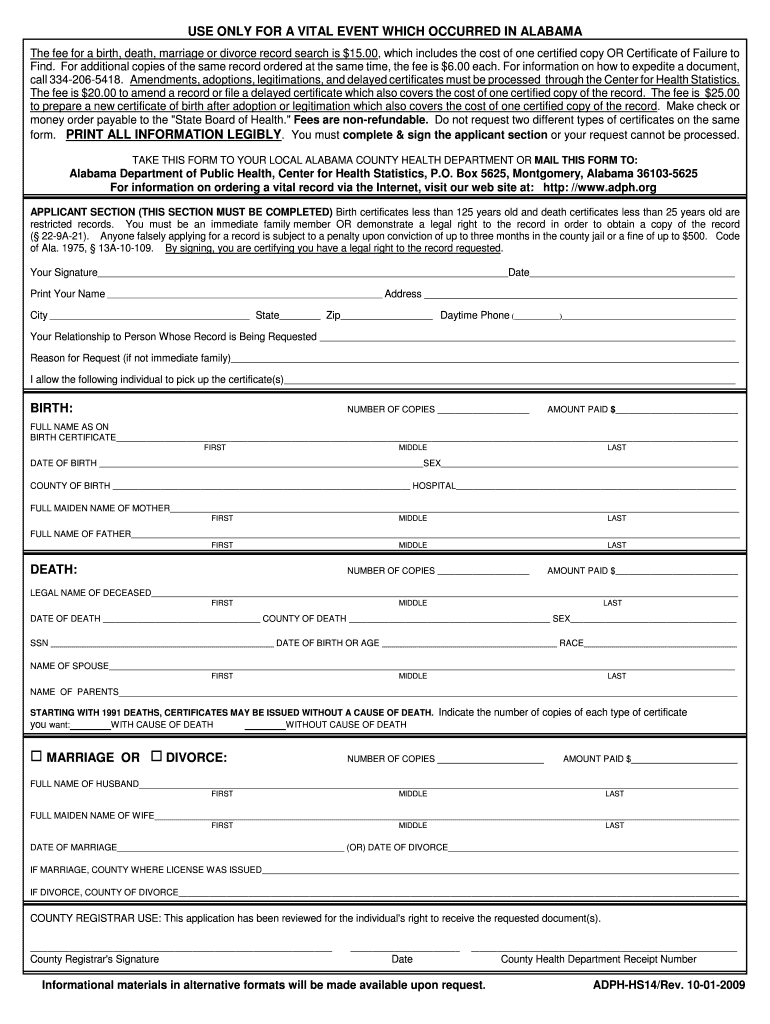 Get and Sign Adph Hs14 2009-2022 Form
