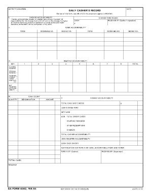 Da Form 4082