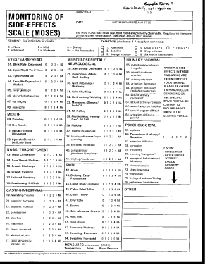 Monitoring of Side Effects Scale Dhs State Mn  Form