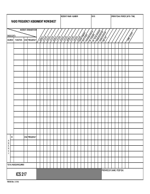 Ics 217  Form