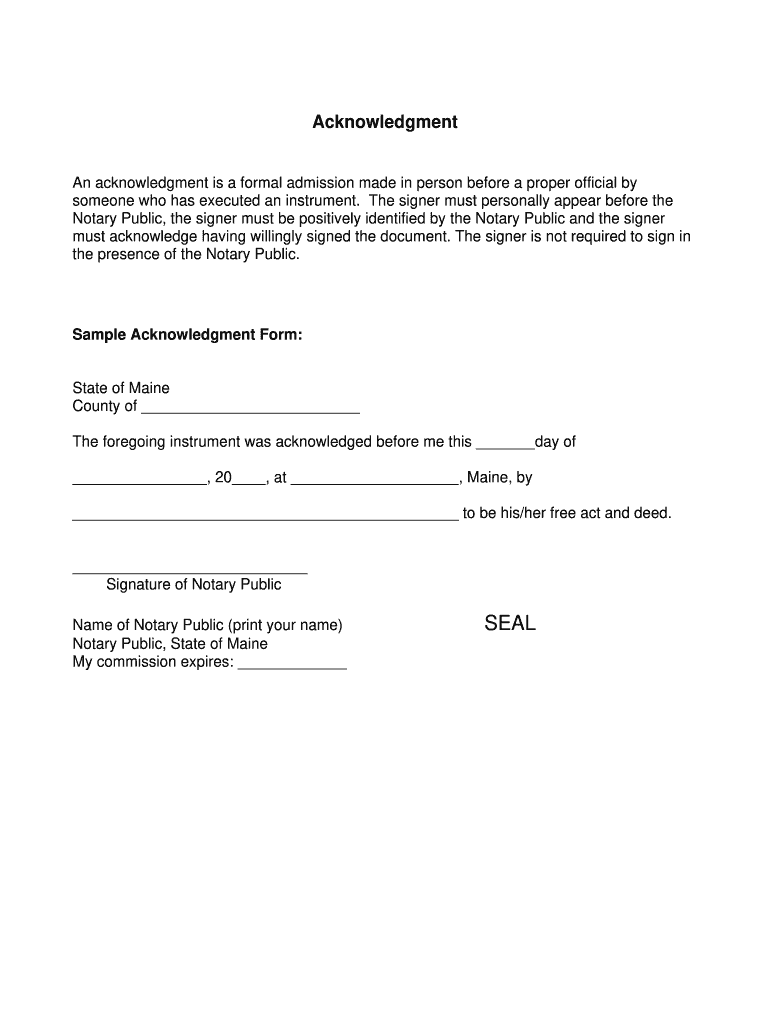 Maine Legal Forms