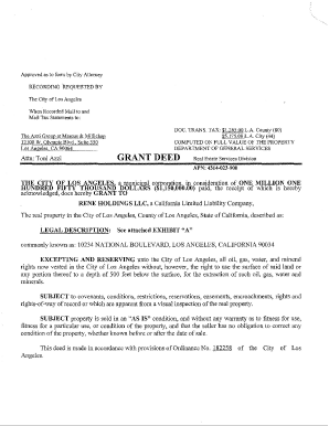 Preliminary Change of Ownership Form Los Angeles County