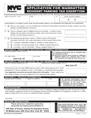  Nyc Parking Tax Exemption 2013-2024