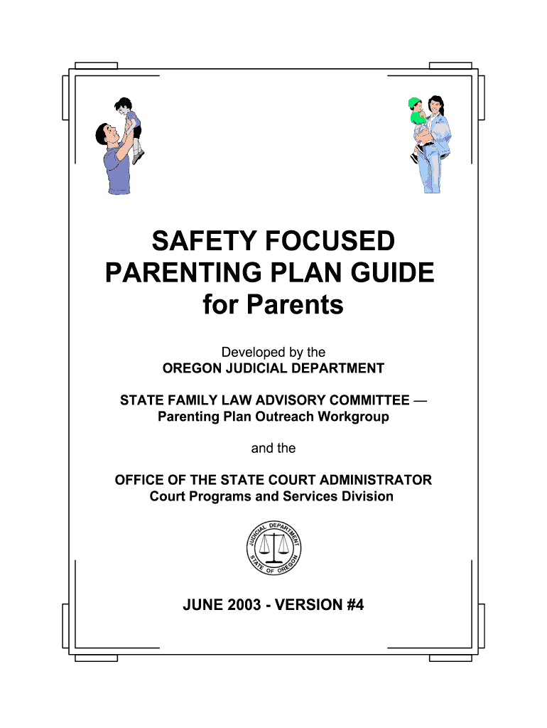 Deschutes County Standard Parenting Plan  Form