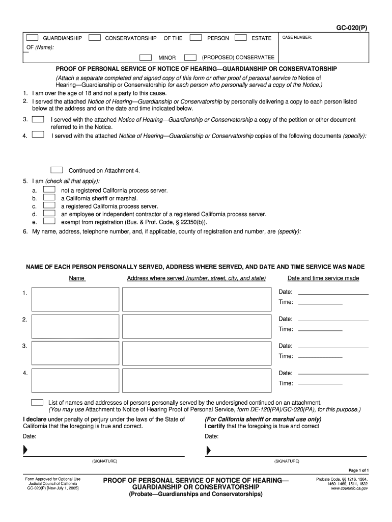 Gc 020 P  Form