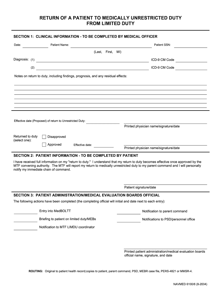 Navmed 6100 6  Form