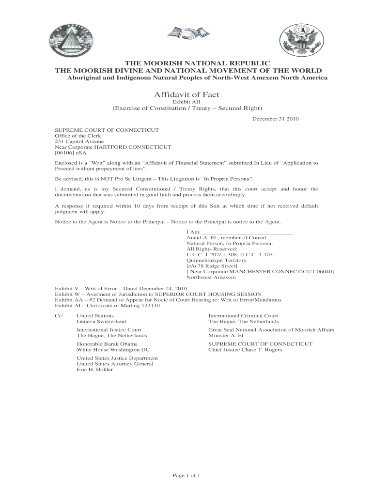  Moorish Nationality Documents PDF 2010-2024
