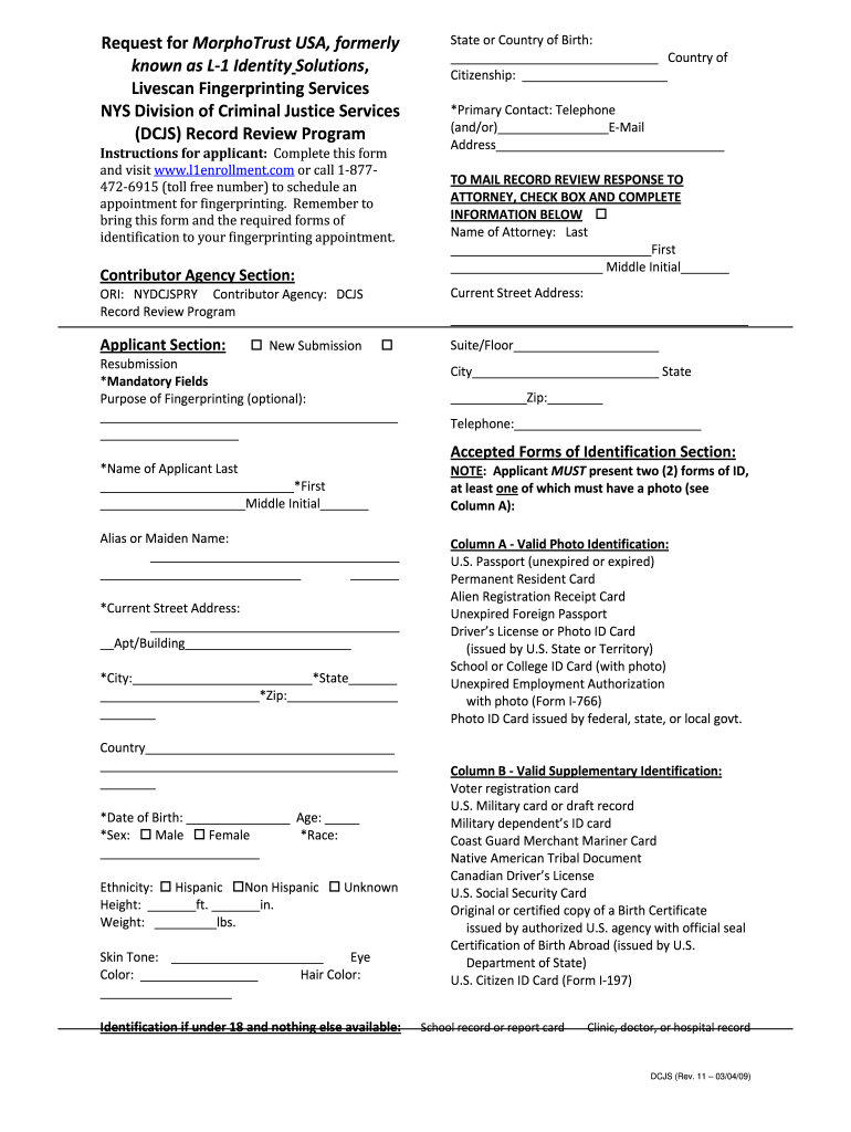Get and Sign Morphotrust Usa 2009-2022 Form