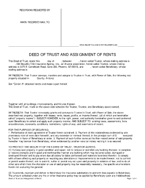 Deed of Trust  Form