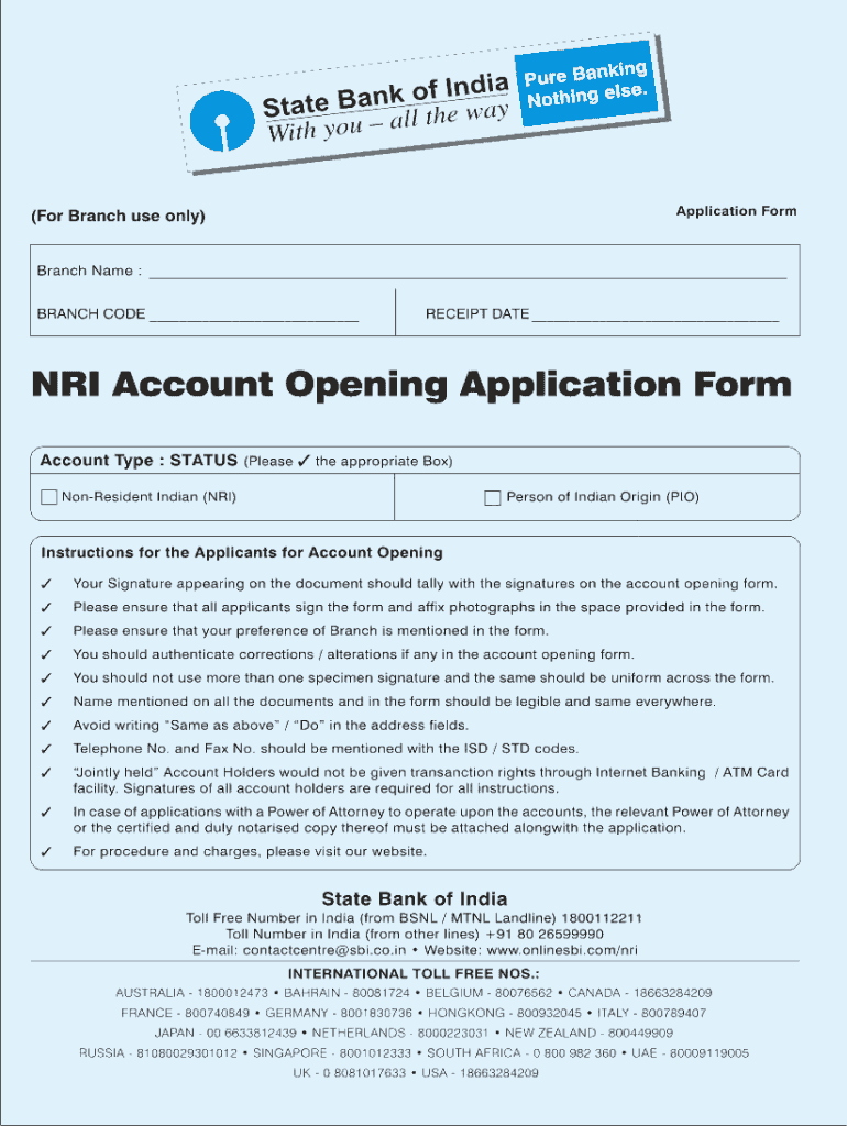  Nri Account Opening 2010-2024