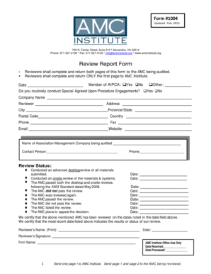 Amc Forms