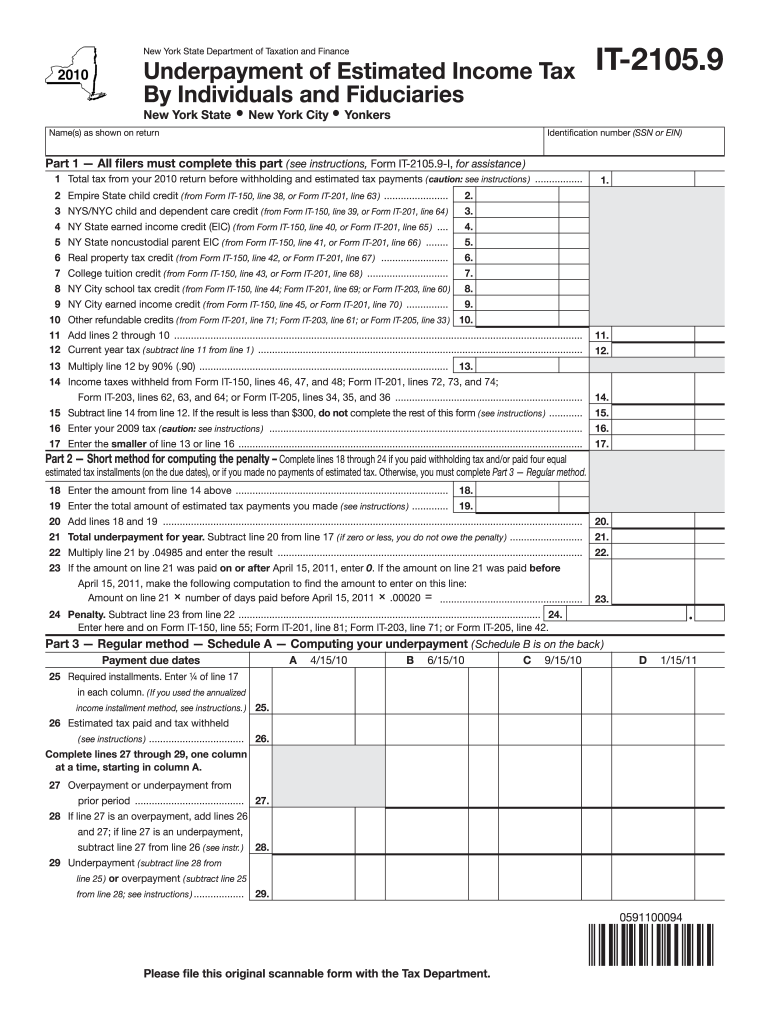  Nys it 210592010 Form 2020