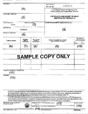 Fsis Form 9135 3