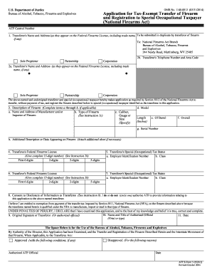 Firearm Registration Form - Fill Out and Sign Printable PDF Template |  signNow