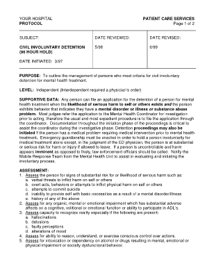 Reference Guide for Civil Involuntary Detention Missouri  Form