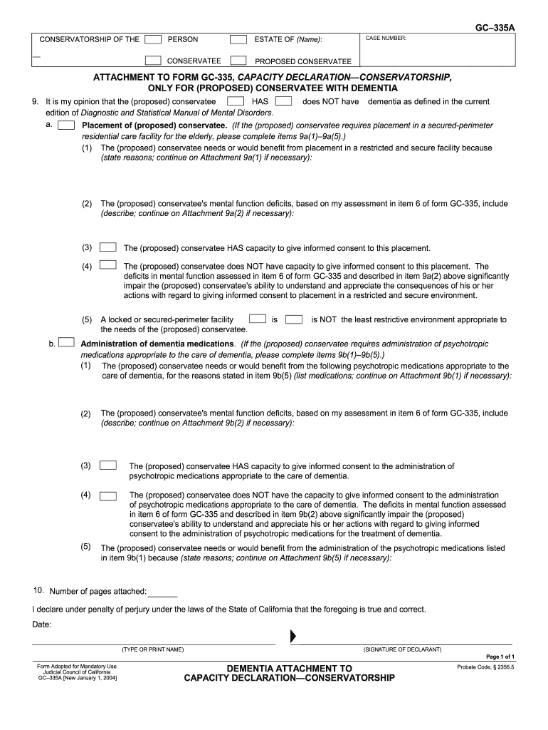 Form 335a