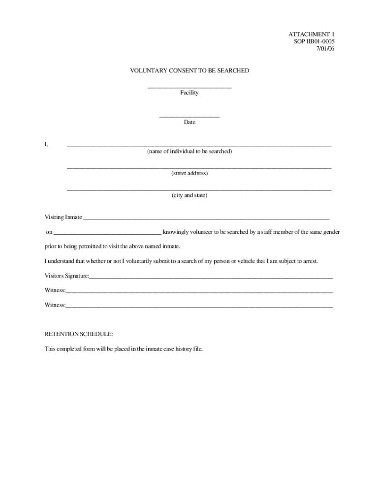  Georgia Department of Corrections Visitation Form 2006-2024