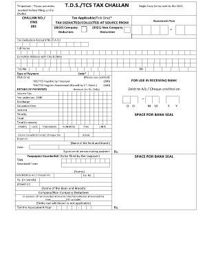 Tds Challan 281 Excel Format