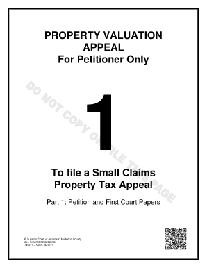 Maricopa County Fillable Form Txsc11f 082712