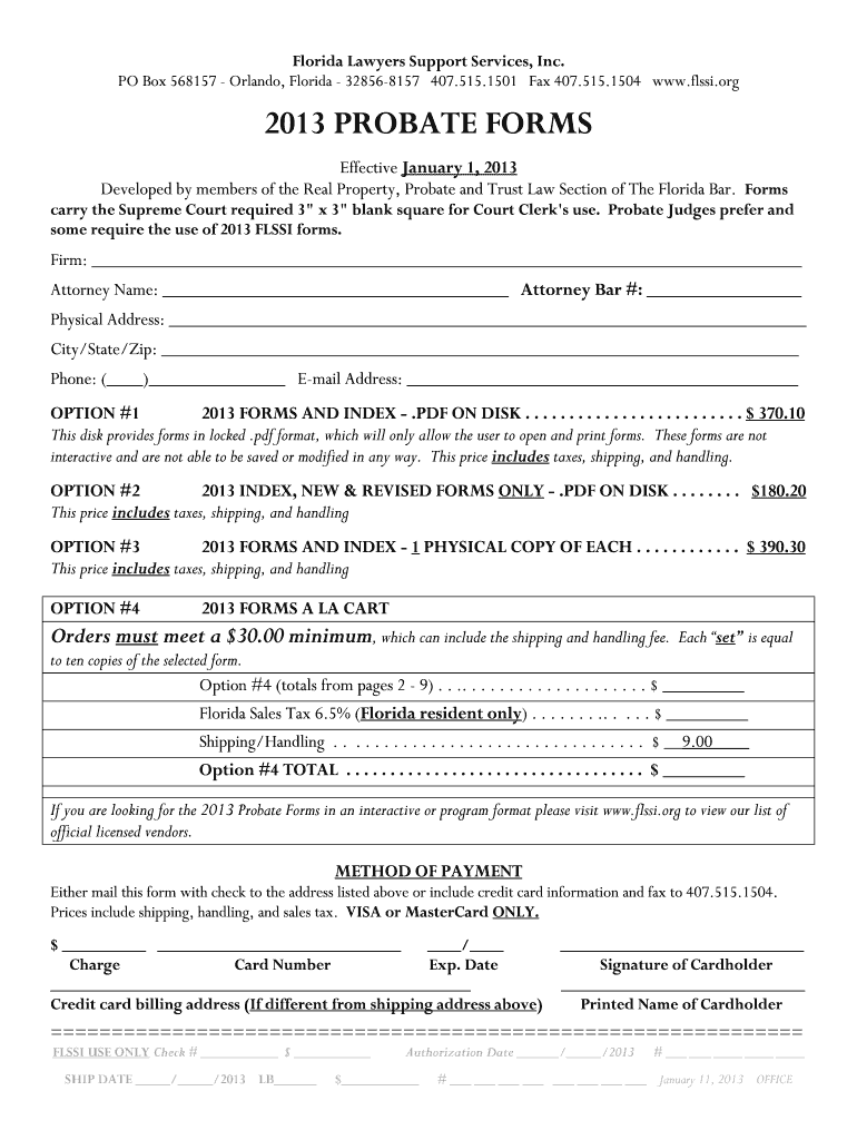  Flssi Forms 2013-2024