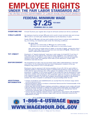 1 866 4 USWAGE WWW WAGEHOUR DOL GOV United States Dol  Form