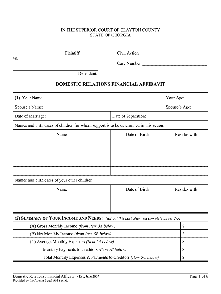  Clayton County Financial 2007-2024