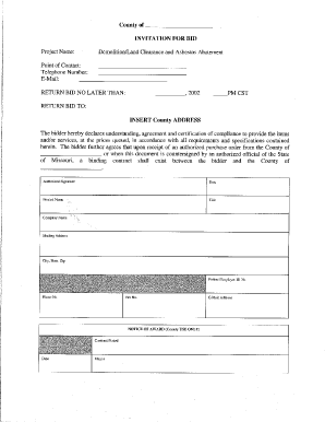 Demolition Contract Template  Form