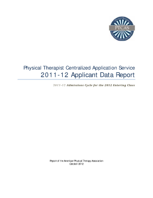 Ptcas Applicant Data Report  Form