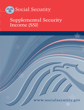 Supplemental SecurityIncome SSI Social Security Socialsecurity  Form