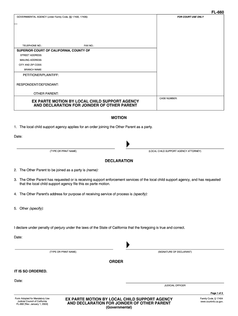 660 Form Idenity Form