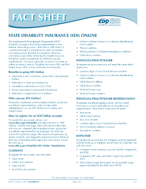  California State Disability Forms PDF 2013-2024